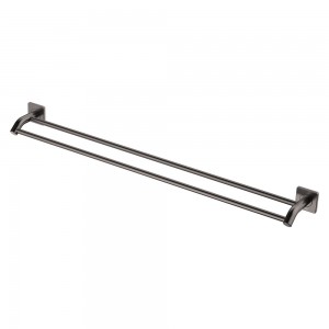 Sansa Double Towel Rail, 900mm, Gun Metal